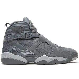 Nike Air Jordan 8 Retro Cool Grey Wolf Grey Suede 305381-014 Sneakers | 10